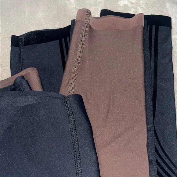 (Lot of 4) Full length Body Sculpt Leggings (Reversible Wear)  3 black 1 brown - Picture 8 of 11